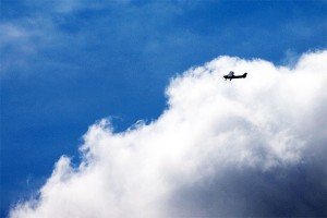 Plane in clouds - Private Pilot Licence